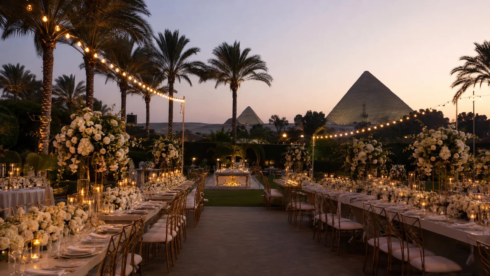 Wedding venue near the pyramids